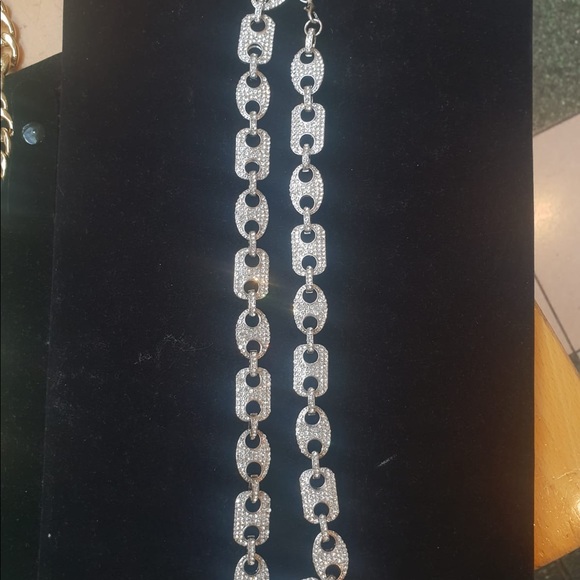 Men’s Mariner Gold Silver Gucci Link Chain - Picture 3 of 4